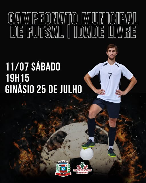 MUNICIPAL DE FUTSAL COMEÇA SÁBADO