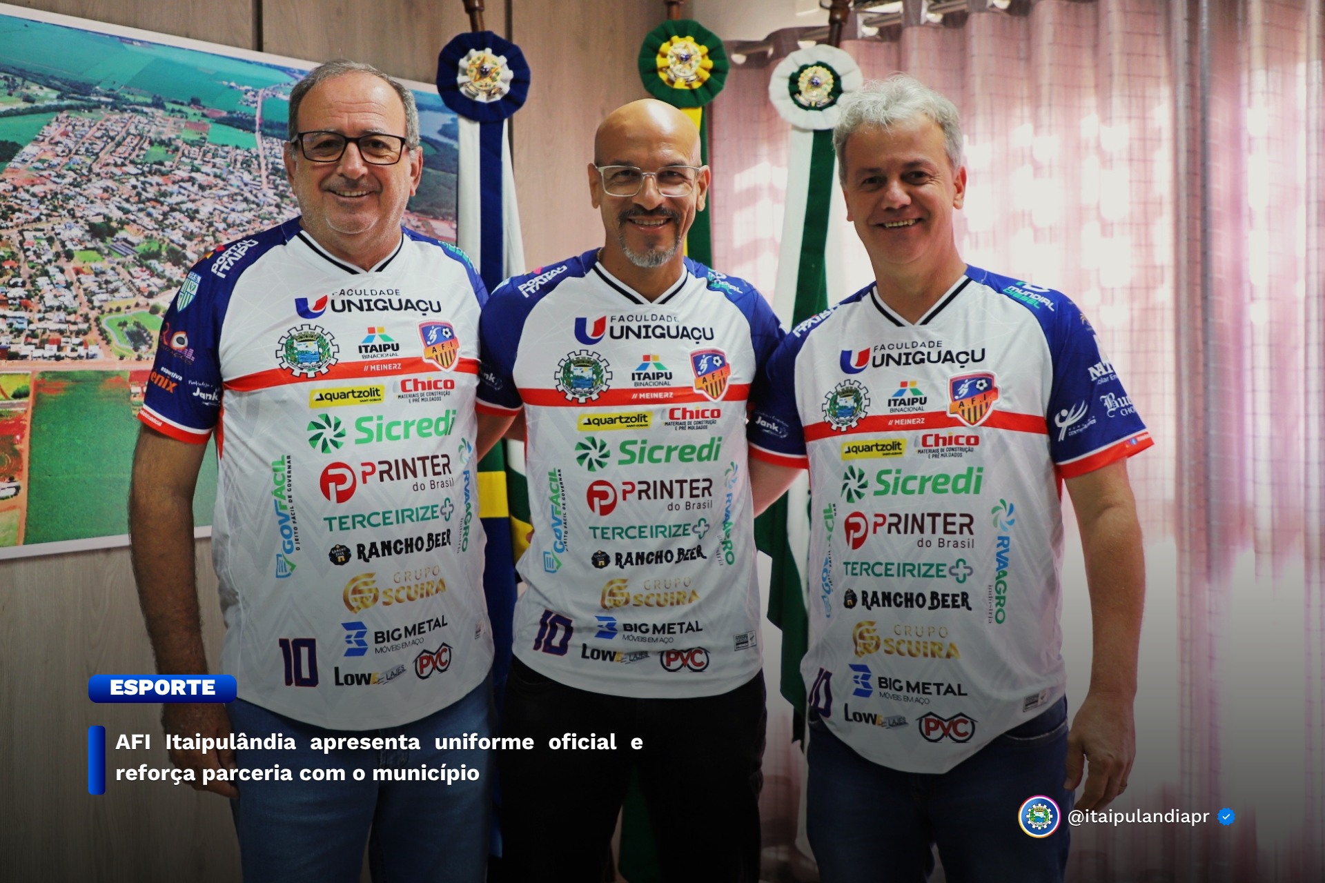 Afi Itaipulândia apresenta uniforme oficial e reforça parceria com o município