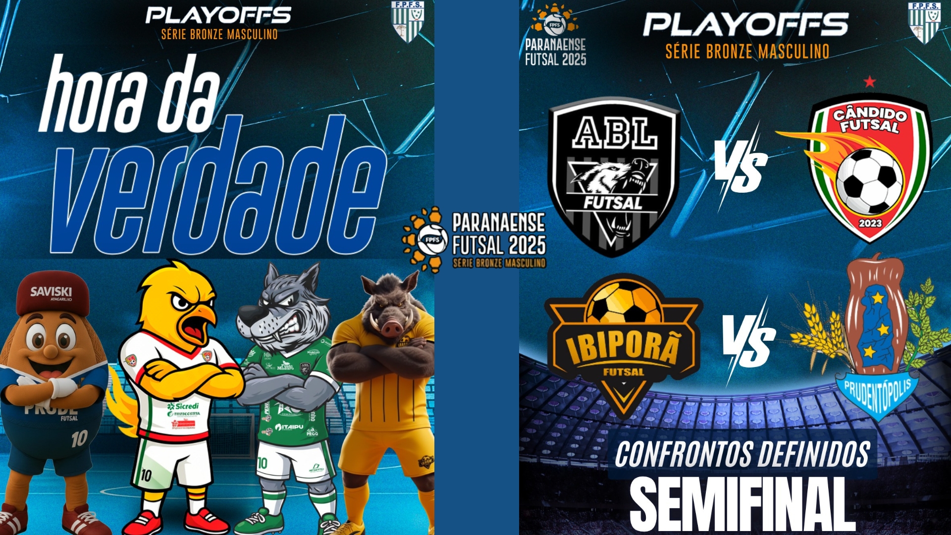 Paranaense de Futsal 2025 – Série Bronze | Semifinais Definidas