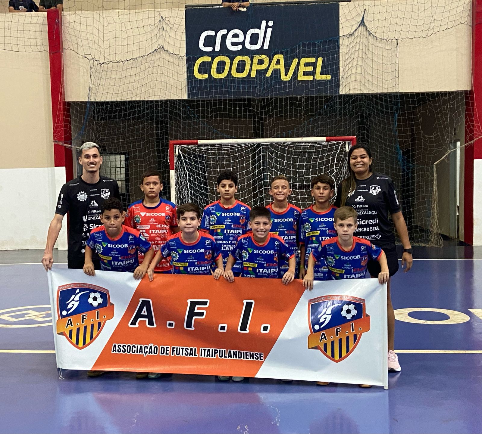 Meninos da AFI Itaipulândia estrearam no Paranaense Sub-12