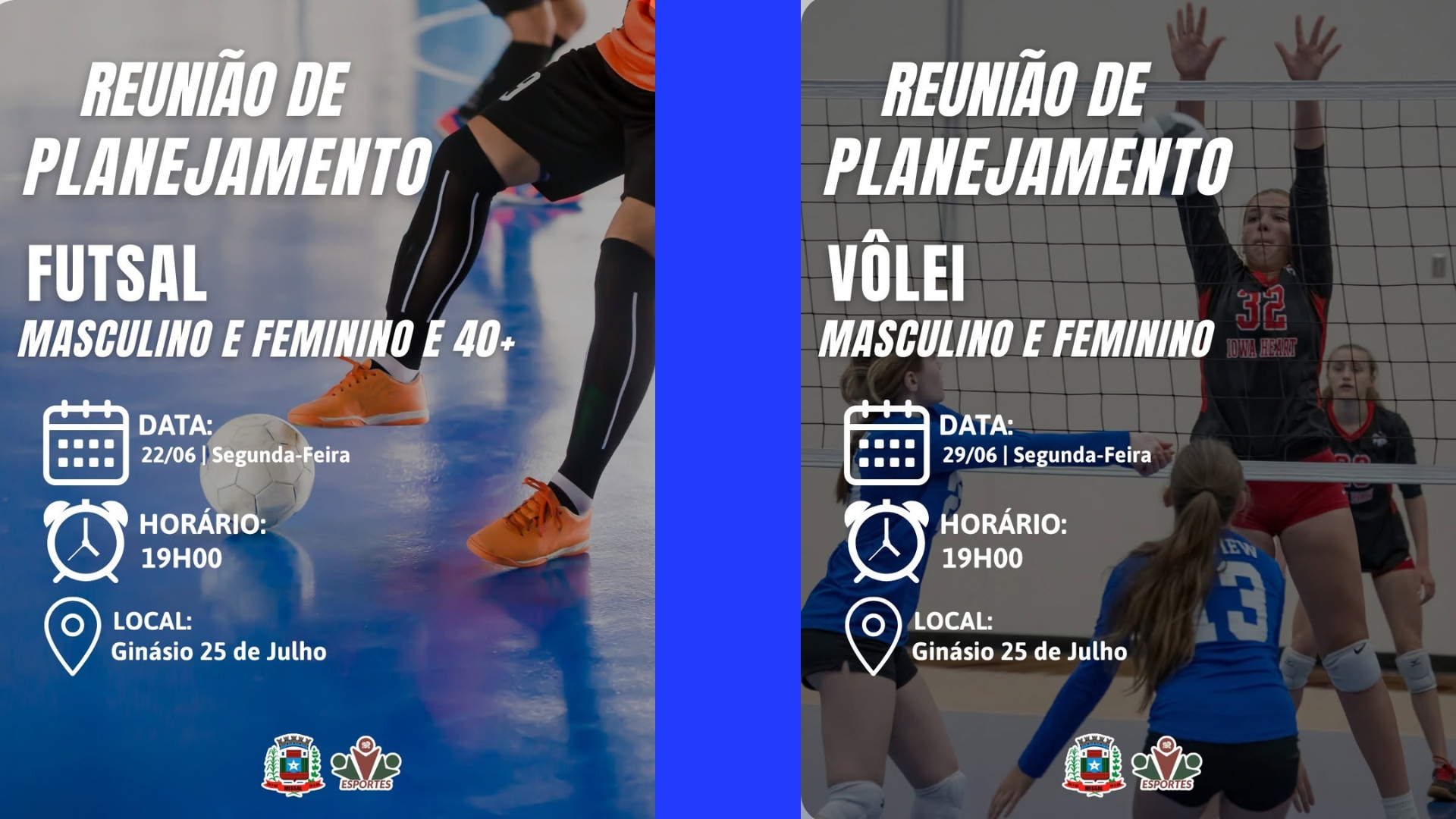 Secretaria de Esporte prepara reunião de Planejamento do Futsal e Voleibol