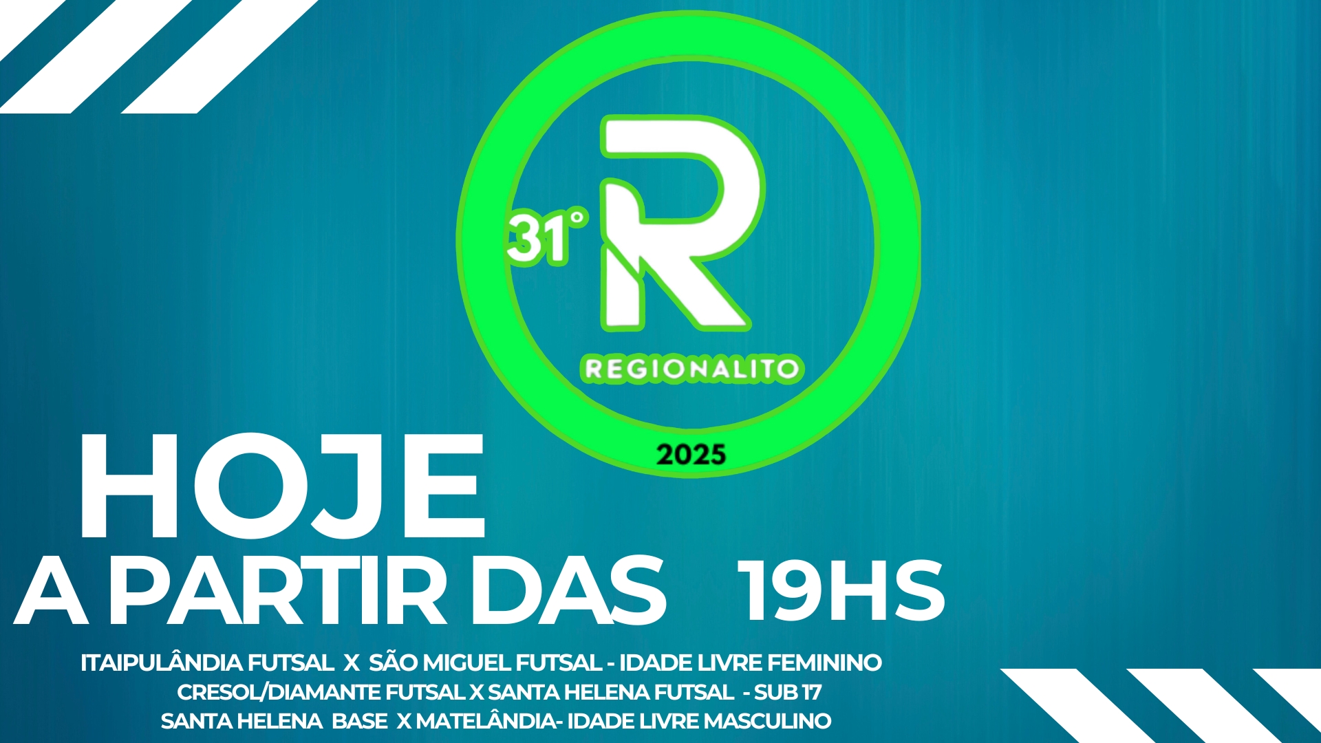 31º REGIONALITO DE MISSAL - HOJE TEM MAIS EMOÇÃO, MAIS 3 JOGOS
