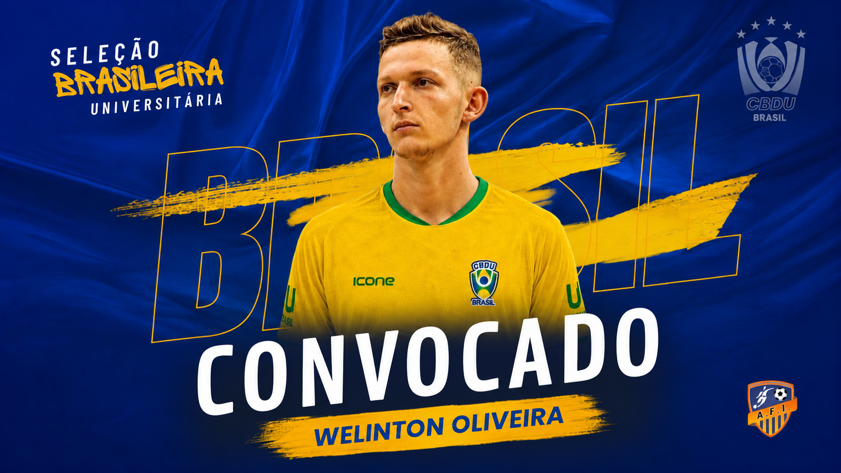 Atleta da AFI Uniguaçu Itaipulândia é convocado para defender a Seleção Brasileira Universitária no Mundial