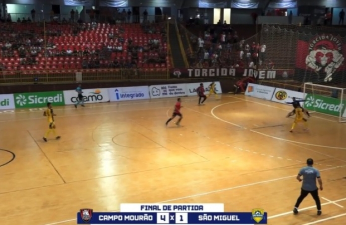 Campo Mourão vence São Miguel por 4 a 1 pela Série Ouro do Paranaense