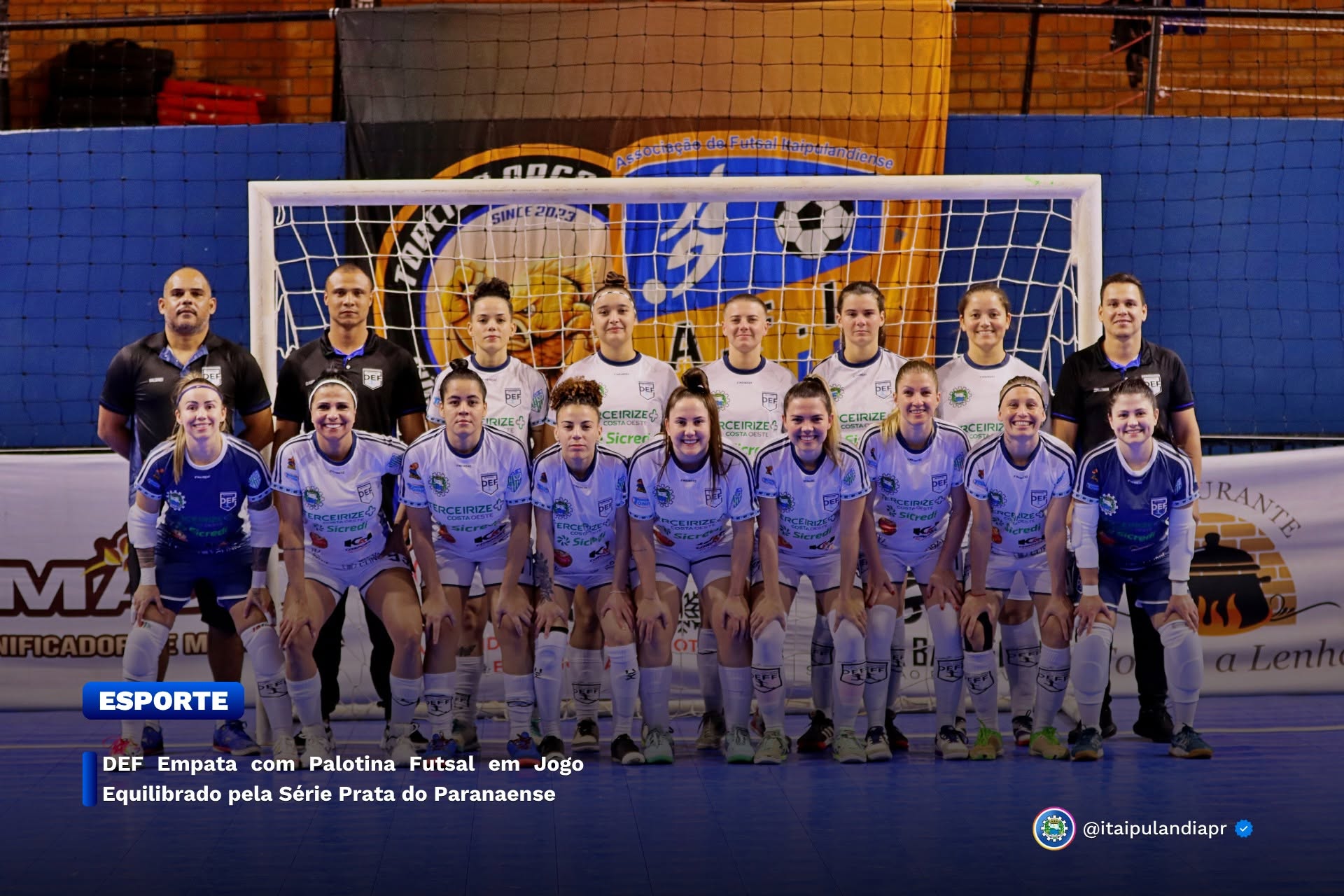 DEF Empata com Palotina Futsal em Jogo Equilibrado pela Série Prata do Paranaense