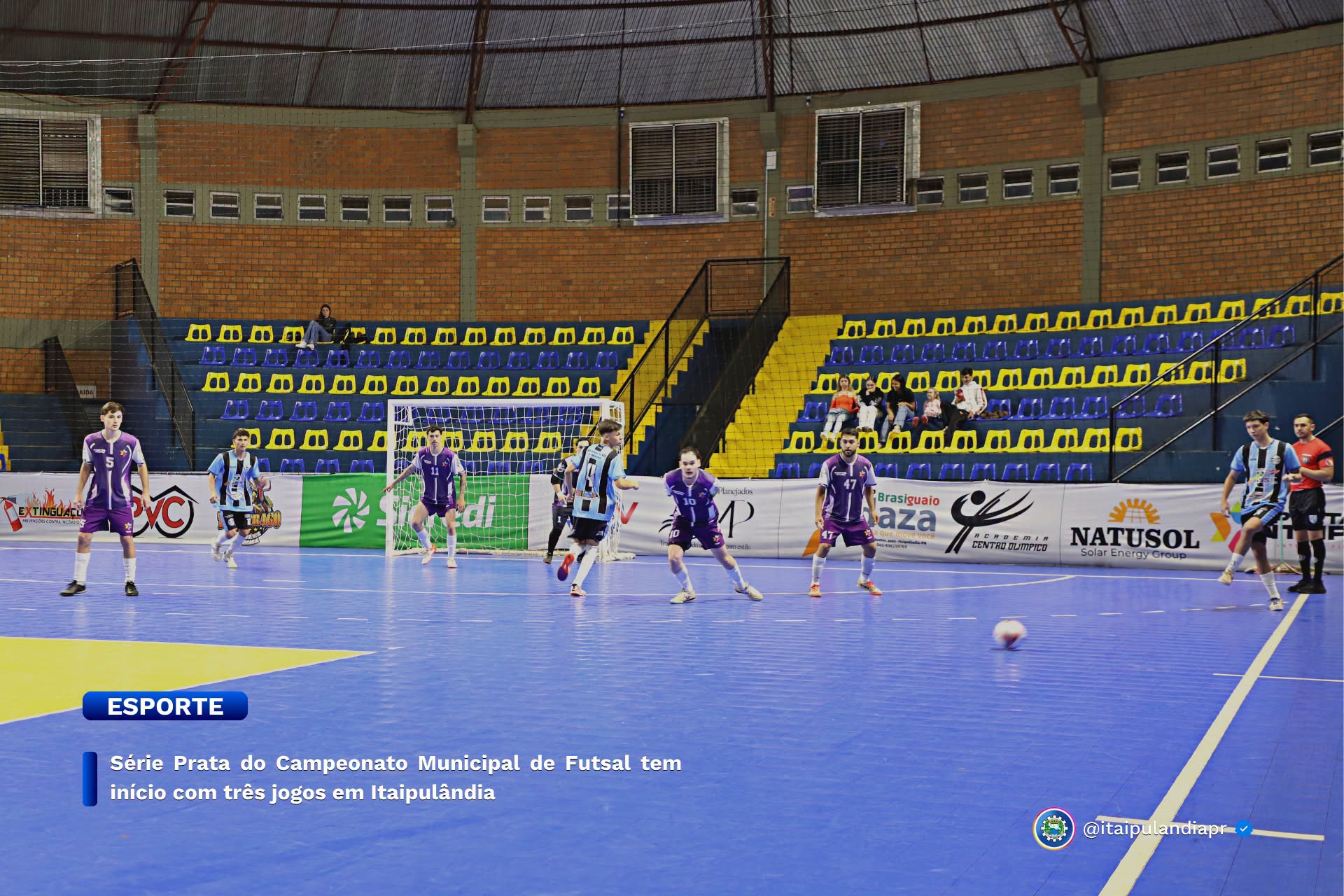 Série Prata do Campeonato Municipal de Futsal tem início com três jogos em Itaipulândia