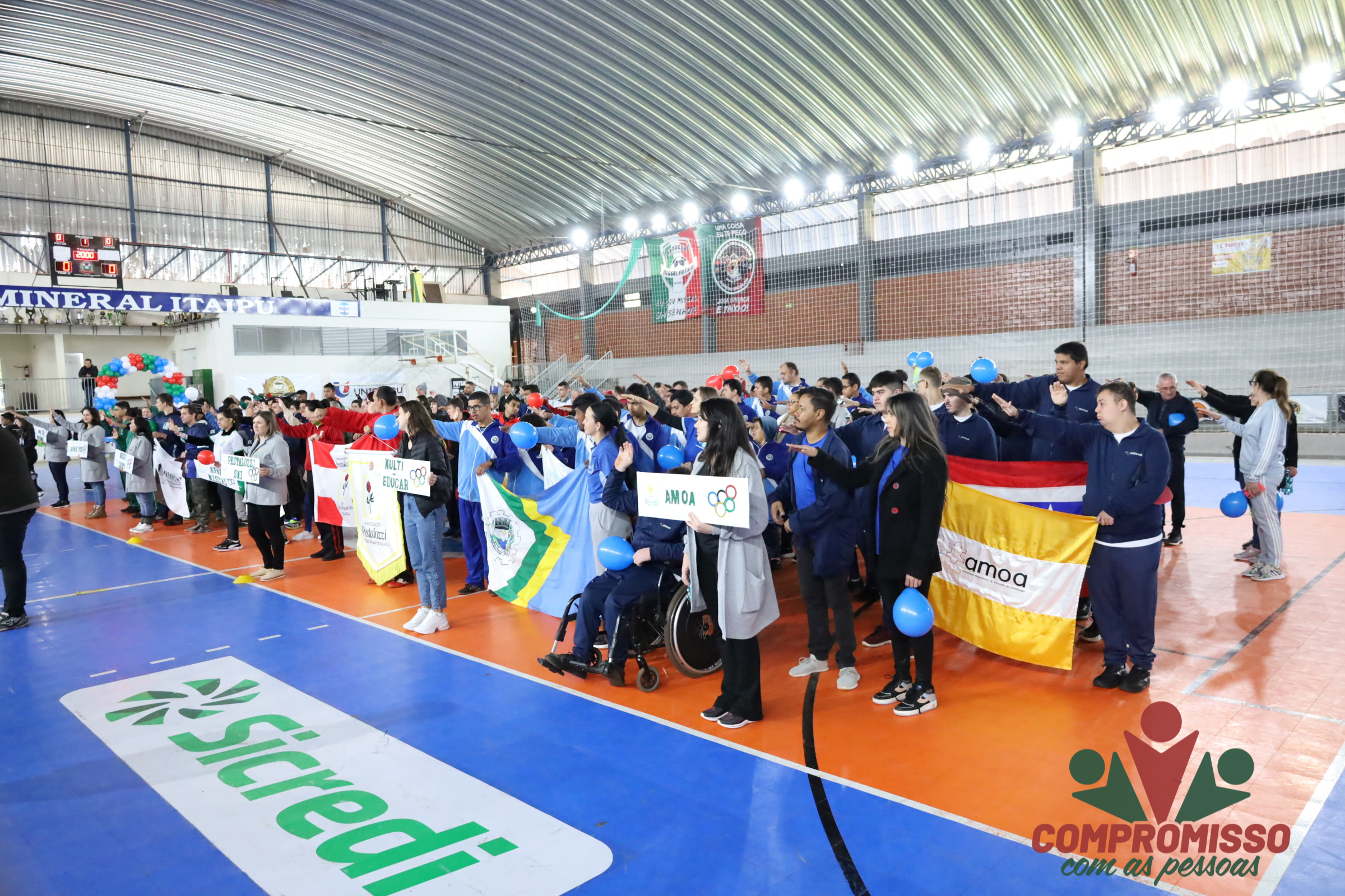 Missal sedia XX Olímpiadas Regionais das Apaes e Escolas de Educação Especial