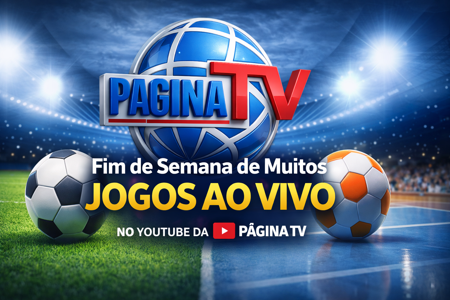 Página TV transmite maratona de jogos ao vivo neste fim de semana