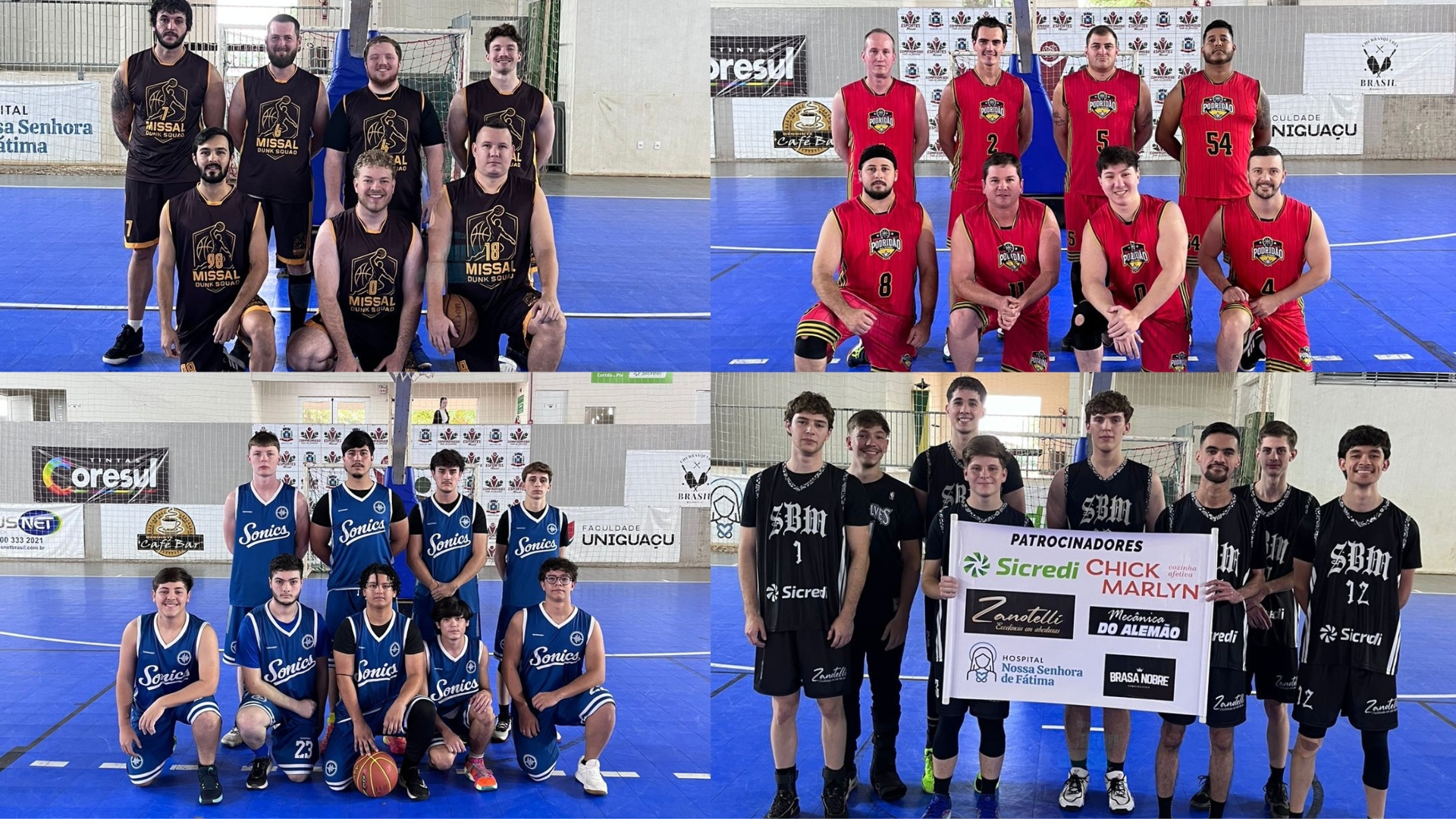 Equipe Podridão segue liderando o Municipal de Basquete