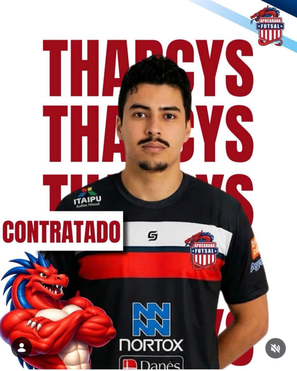 Goleiro Tharcys é o novo reforço do Apucarana Futsal