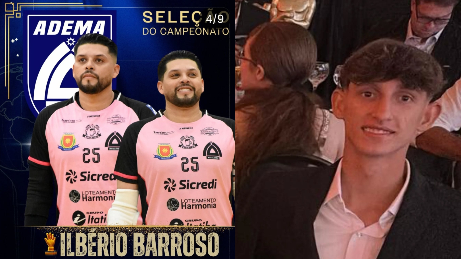 Atletas de Matelândia brilham em noite de premiação do futsal nacional