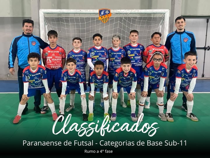 AFI Itaipulândia Sub-11 avança à 4ª fase do Paranaense e marca feito histórico