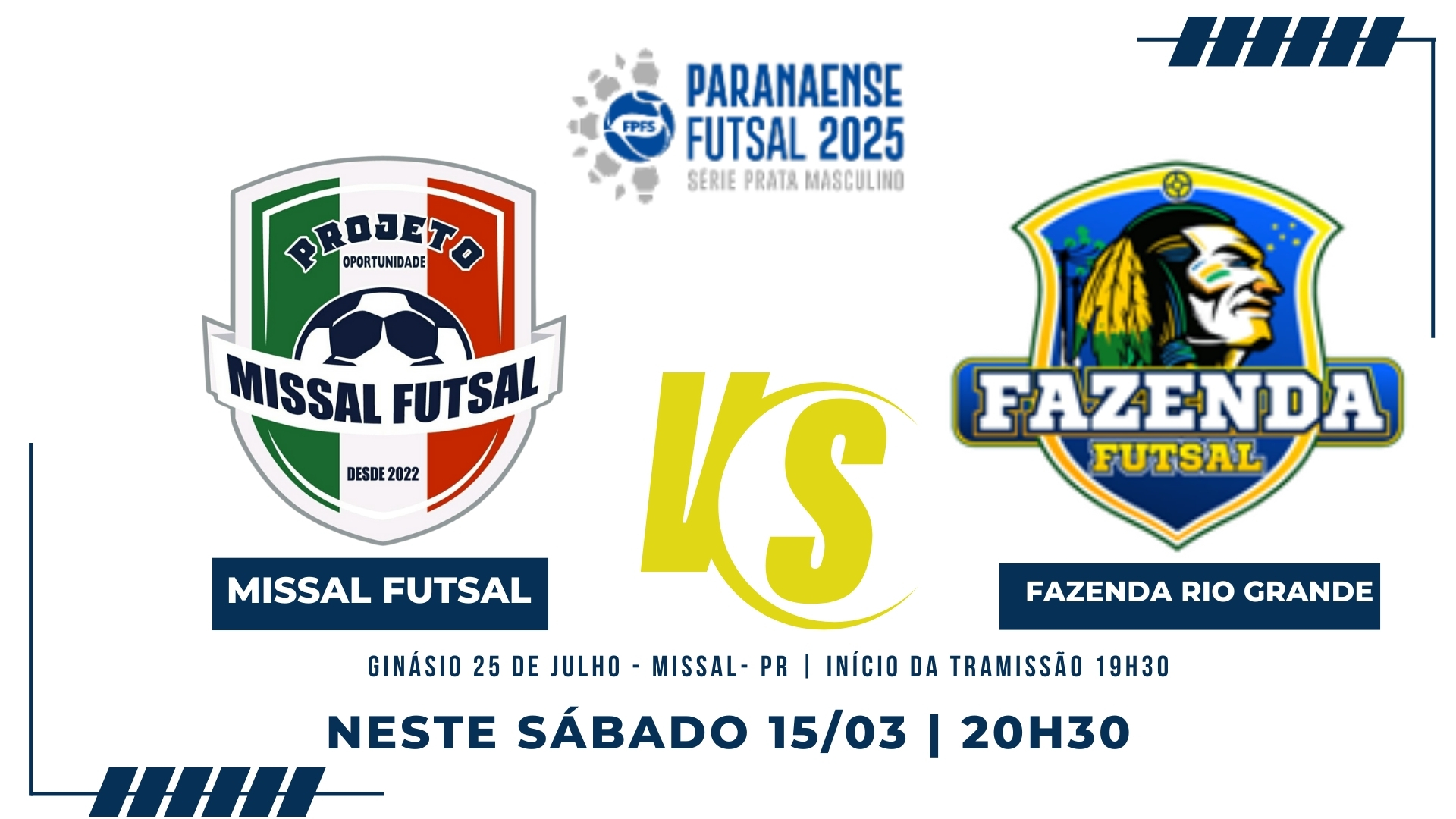 Missal Futsal estreia na Série Prata 2025 neste sábado!