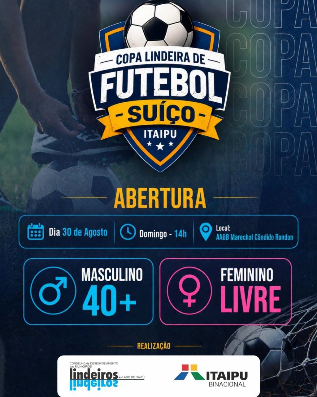 Missal está na Copa Lindeira de Futebol Suíço Itaipu 2026