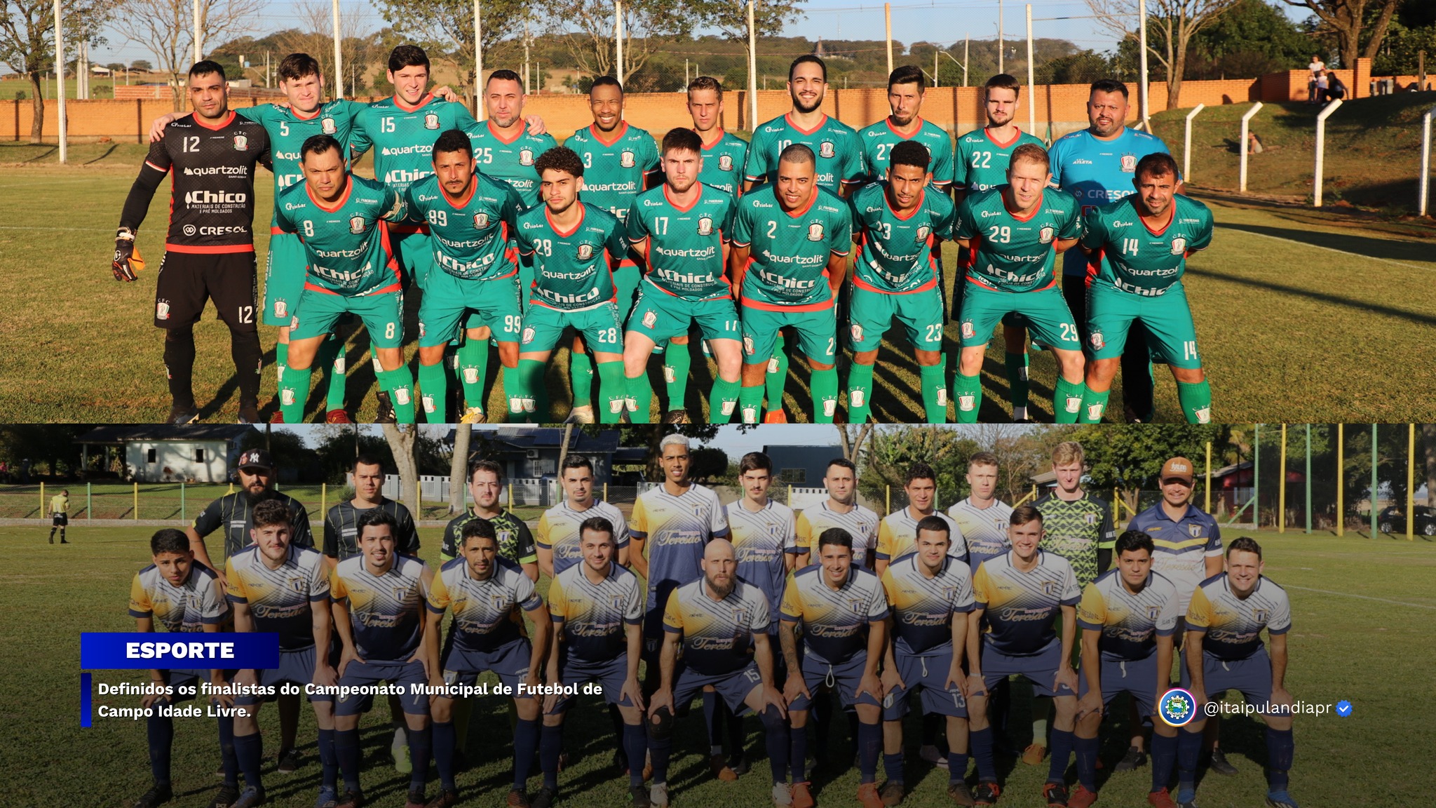 Definidos os finalistas do Campeonato Municipal de Futebol de Campo Idade Livre