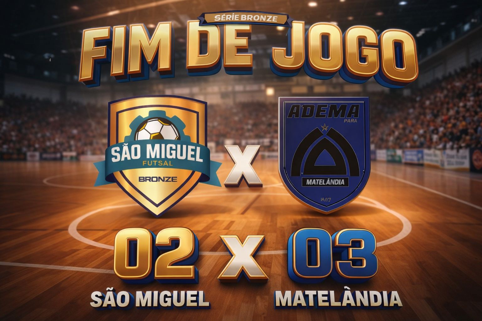 São Miguel Futsal estreia com derrota na Série Bronze do Paranaense