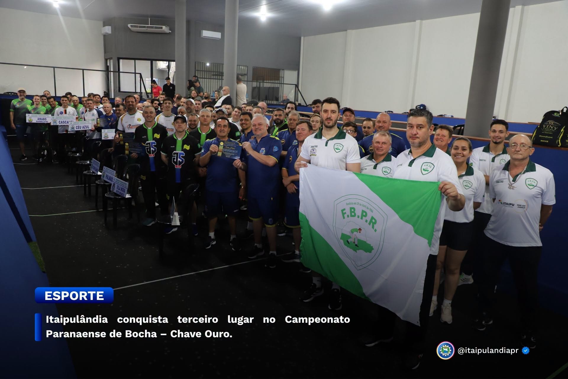 Itaipulândia conquista terceiro lugar no Campeonato Paranaense de Bocha – Chave Ouro.