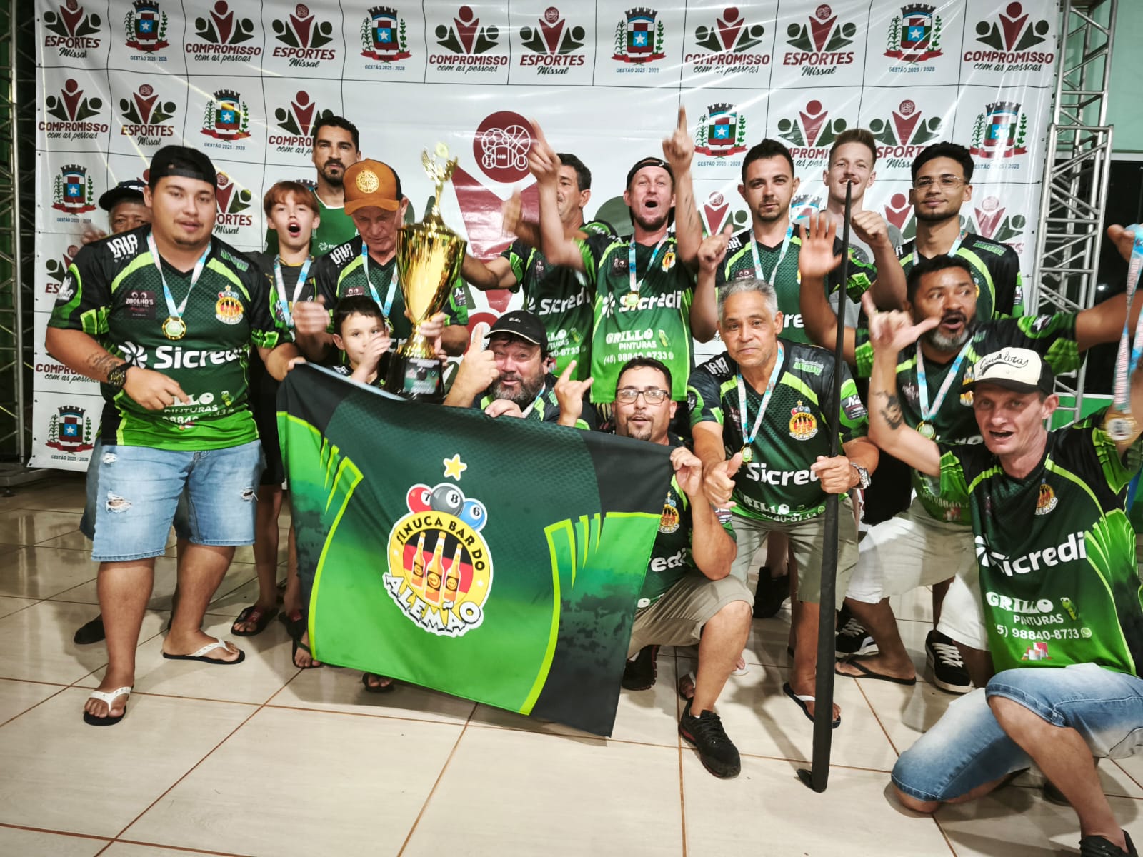 Bar do Alemão conquista o Campeonato Municipal de Sinuca de Missal 2025 em final emocionante