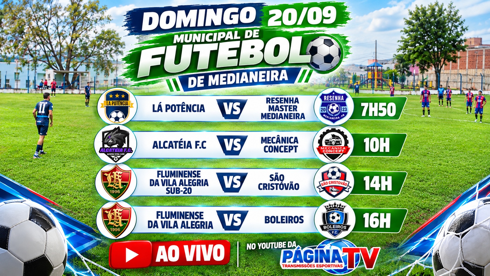 Municipal de Futebol de Medianeira tem nova rodada da fase de grupos neste domingo