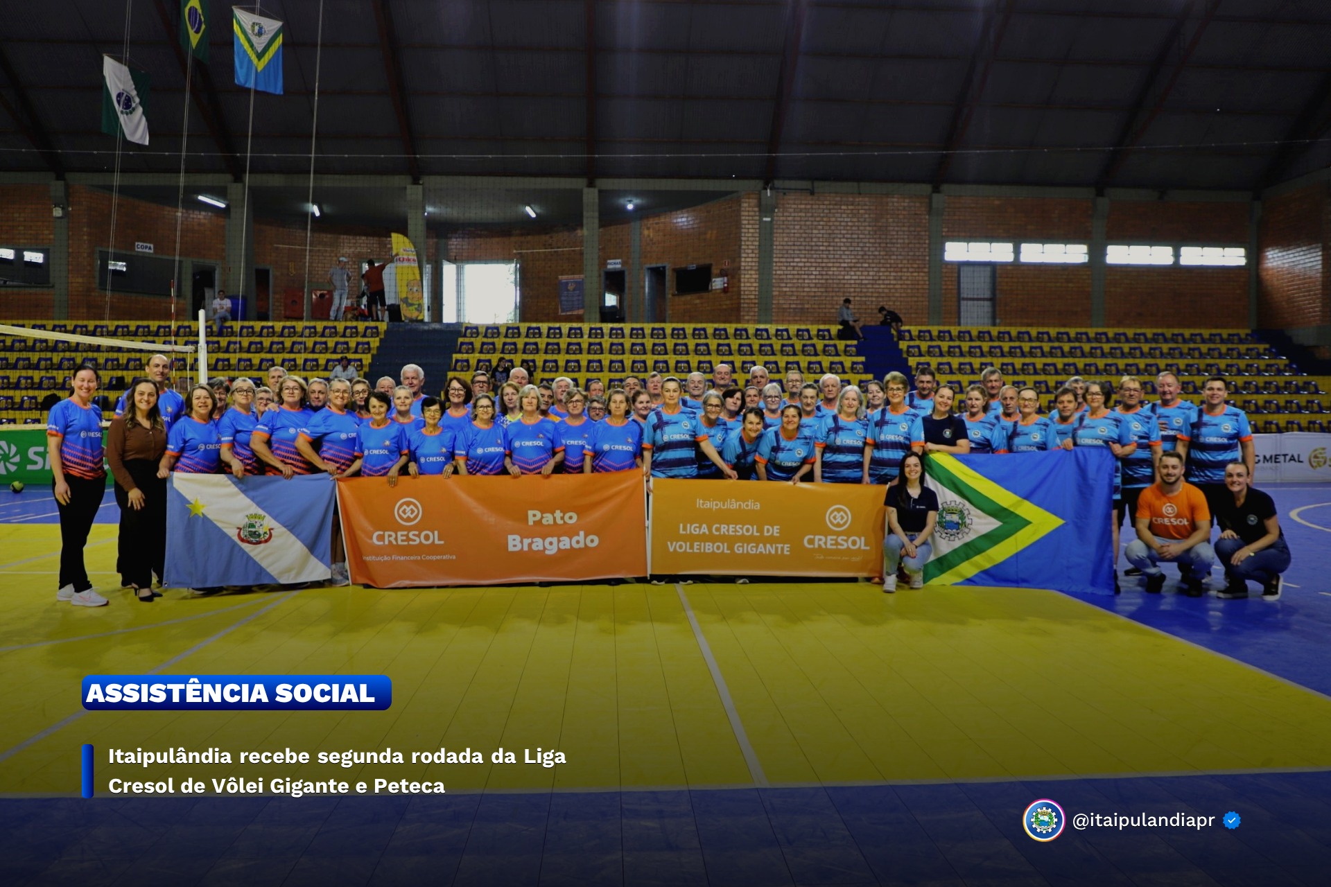 Itaipulândia recebe segunda rodada da Liga Cresol de Vôlei Gigante e Peteca