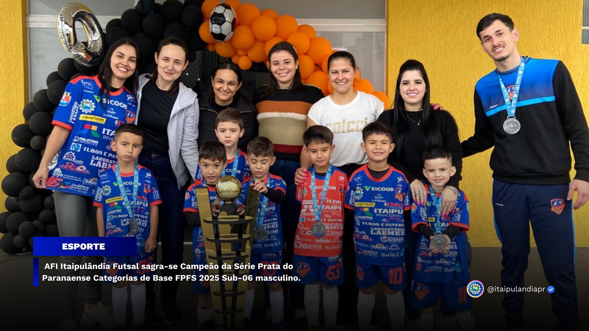 AFI Itaipulândia Futsal sagra-se Campeão da Série Prata do Paranaense Categorias de Base FPFS 2025 Sub-06 masculino