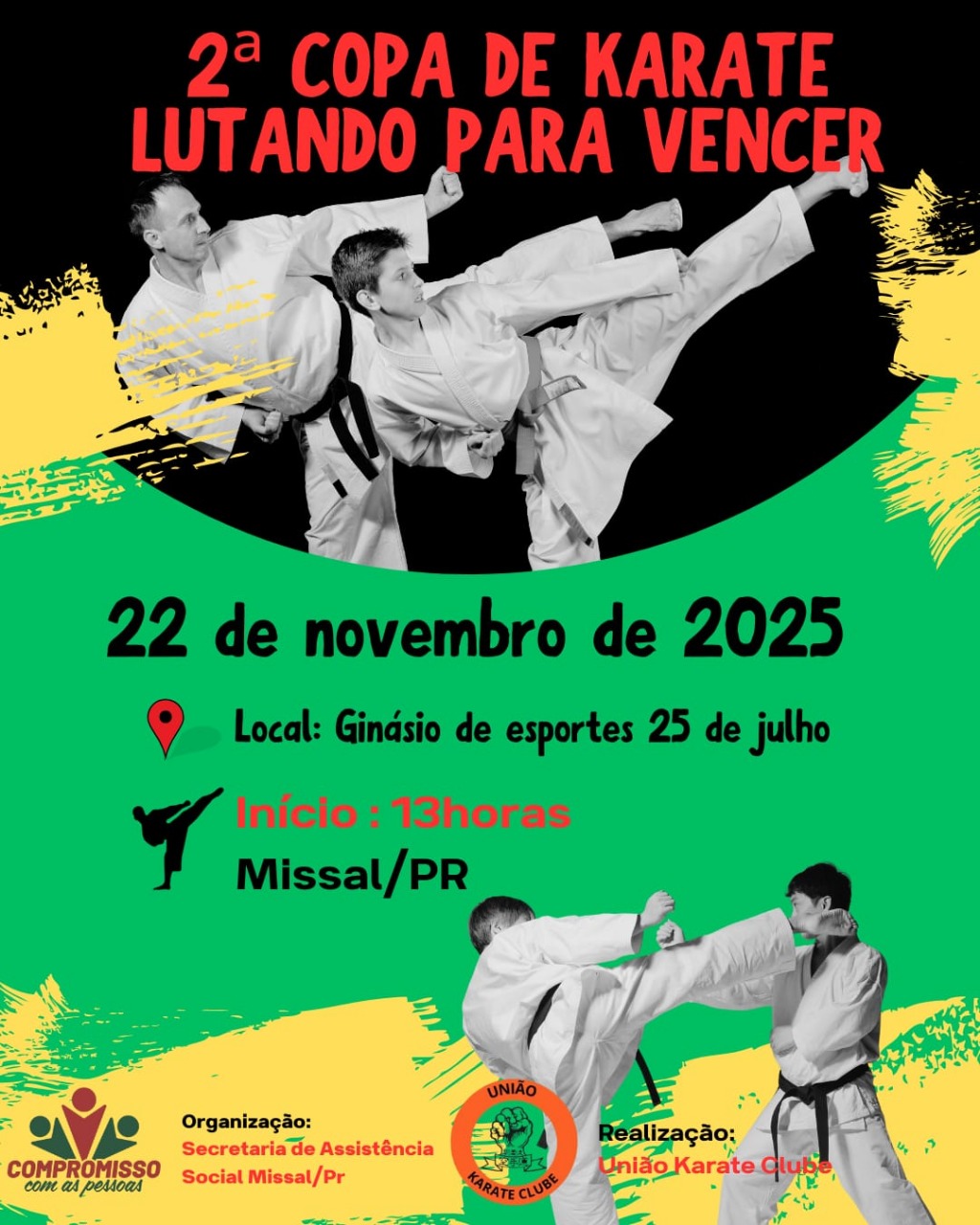 Missal irá sediar 2ª Copa de Karatê em novembro