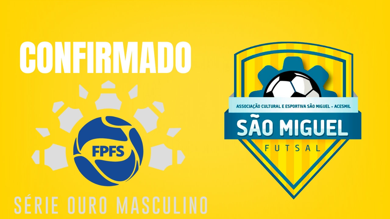São Miguel Futsal confirma presença na Série Ouro de 2026 e se apresenta na próxima segunda-feira
