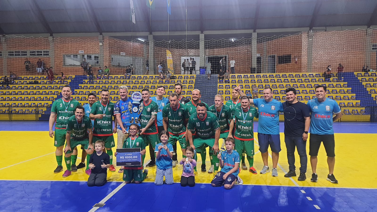 Caramuru é Campeão do  XXIX Campeonato Municipal de Futsal Veteranos 35+