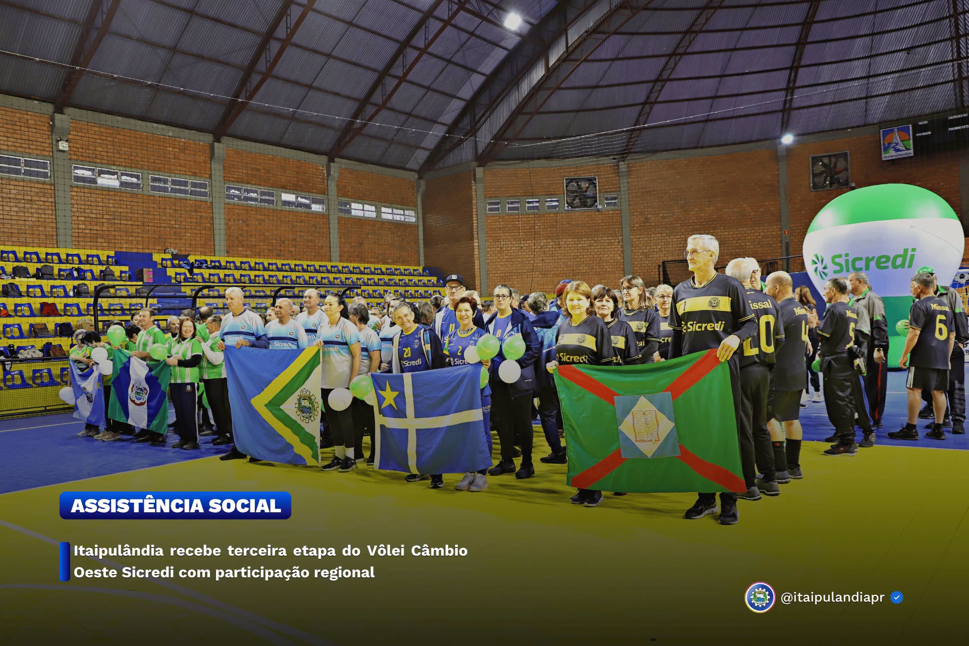 Itaipulândia recebe terceira etapa do Vôlei Câmbio Oeste Sicredi com participação regional