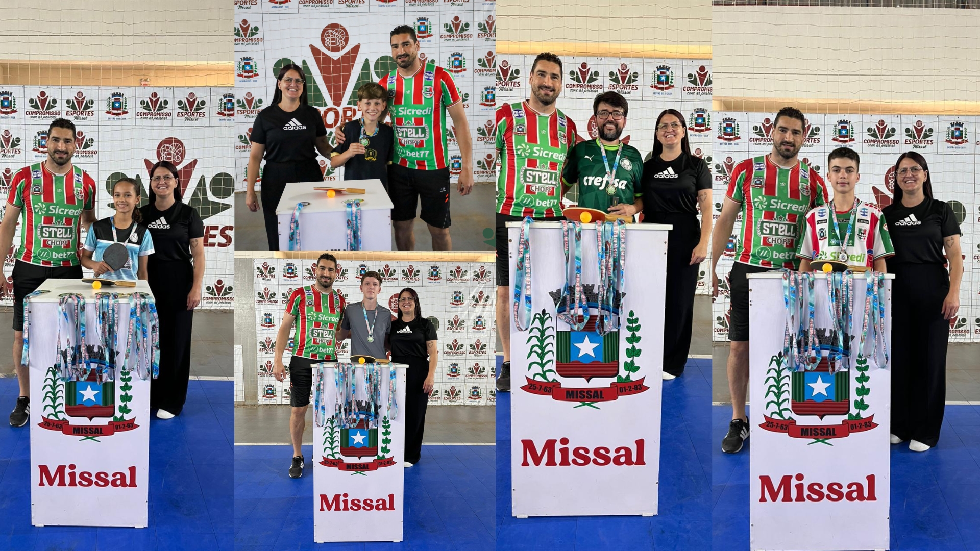 Conhecidos os campeões do Municipal de Tênis de Mesa em Missal