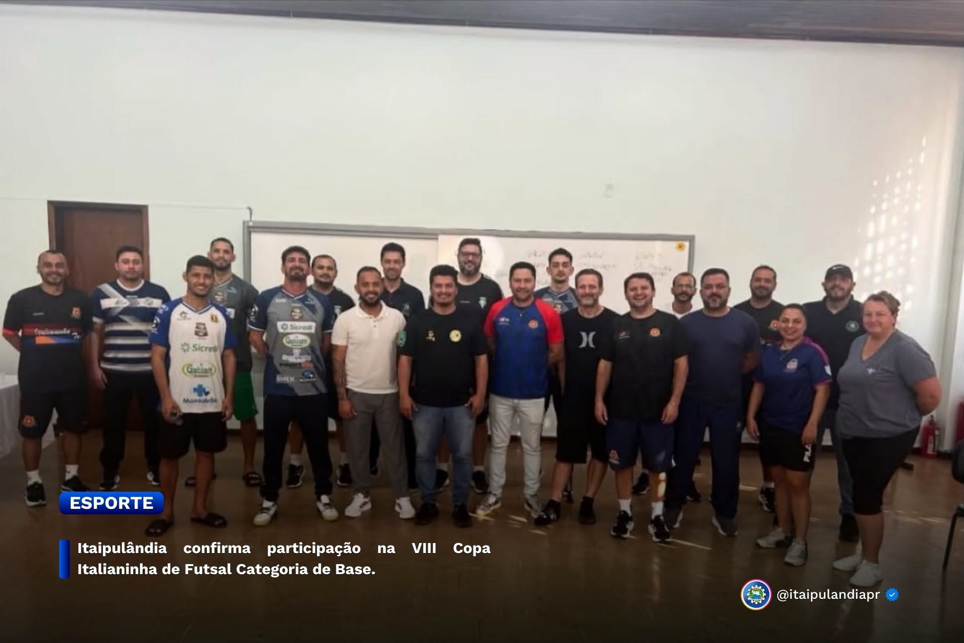 Itaipulândia confirma participação na VIII Copa Italianinha de Futsal Categoria de Base.